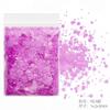 Brillantina de uñas, brillantina ultrafina, brillantina en polvo, lentejuelas, traje morado mixto, esmalte de uñas, pegamento, joyería transfronteriza