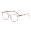 Gafas de estilo moderno con montura cuadrada TR90, gafas planas, antiazules, 2385