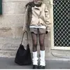 Moda Femenina Versátil de Moda Doble Botonadura Solapa Cuello Alto Dobladillo Ajustable Cortavientos Chaqueta Otoño 2026