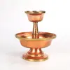 Copa de Ofrenda de Cobre Rojo Estilo Tíbet, Copa Dharma Lisa Hecha a Mano Nepalí, Copa de Ofrenda de Agua para Buda, Copa de Ofrenda de Vino, Copa de Ofrenda para Buda, Pieza Decorativa