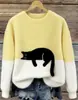Nueva sudadera de franela con cuello redondo para mujer, impresión digital 3D de Amazon, sitio web independiente transfronterizo, personalizable para otoño e invierno