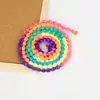 Suministro directo de fábrica en stock cuerda de linterna de color teñido por segmentos de 1 cm bola de pelo de linterna ropa cordón de zapato encaje