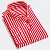 Exportación Transfronteriza Ebay Aliexpress Amazon Camisa de Manga Larga para Hombre Estilo Coreano Ajustada Tendencia Casual Camisa a Rayas