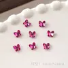 Decoraciones de Mariposa de Cristal Grandes y Pequeñas para Uñas Tendencia Súper Brillantes Coloridas Planas Mini Mariposas Pedrería para Uñas