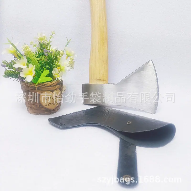 纳帕纹牛皮工具包真皮斧套