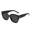 5327 Pantalón Ancho Retro Ojo de Gato para Mujer Gama Alta Celebridad de Internet Lentes de Sol Lisos Protección Solar Tendencia Anti-UV Lentes de Sol para Hombre
