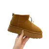 Botas de Nieve de Suela Gruesa para Mujer, Forradas de Felpa y Engrosadas, Nuevo Modelo de Invierno 2025, Venta al por Mayor Transfronteriza, Zapatos de Algodón Grandes Impermeables y Antideslizantes