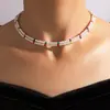 Amazon Joyería de Temperamento Transfronteriza Collar de Perlas de una Sola Capa Sol Luna Cadena de Cuello con Cuentas Flor Concha Amor