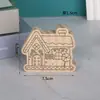Nuevas Manualidades de Madera Transfronterizas Casa DIY Adornos Pintados Jardín de Infancia Niños Educativos Adornos Manuales