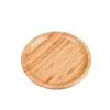 Venta al por mayor del fabricante Bandeja de bambú estilo japonés Plato para barbacoa, ensalada, fruta seca Plato redondo para frutas y bocadillos Plato para pizza Postre