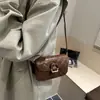 Bolso de Hombro de Lujo Accesible Estilo Tweed Bordado de Nicho Cadena Bolso Cruzado Mini de Gama Alta Nuevo Bolso de Moda 2025