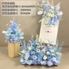 Nuevos Arreglos Florales de Piso para Decoración de Bodas, Arte Floral para Bodas, Arreglos Florales para Escenario en T, Arreglos Florales de Bienvenida para Hoteles