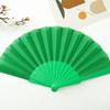 Ventilador de Plástico de Punto Danza Cuadrada Estilo Chino Ventilador de Baile para Hombres y Mujeres Color Sólido Ventilador de Tai Chi Abanico Plegable Liso Modelo Caliente Transfronterizo
