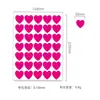 Pegatinas Decorativas de Corazón de Recompensa para Niños, Coloridas, Escribibles, Sobres de Regalo para el Día de San Valentín, Tarjetas de Felicitación, Etiquetas Autoadhesivas