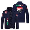 Jaqueta com Estampa de Logo de Carro Transfronteiriça Europeia e Americana para Comércio Exterior Masculina com Gola Alta Cor Sólida Outer Jaqueta Casual para Jovens Esportes