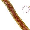Listón de estilo nacional directo de fábrica esquina zongzi accesorios de encaje dorado y plateado accesorios en stock