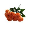 7 Rosas Concubina Imperial Estilo Coreano Ramo de Rosas Pequeño con Mango 7 Rosas Philips Flor de Simulación Hogar Boda Ramo de Rosas