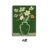 Pintura Decorativa Floral de Color Contrastante Estilo Retro Americano Transfronterizo Combinación Sala de Estar Dormitorio Atmósfera Artística Pintura en Lienzo Pintura para Colgar en Casa