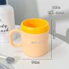 Vaso para Enjuague Bucal Doméstico, Diseño de Bambú Bicolor, Engrosado, Anticaídas, Duradero, Adecuado para Dormitorios de Estudiantes, Vaso para Guardar Cepillo de Dientes y Enjuague Bucal