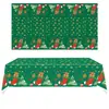 A nova toalha de mesa descartável de papel alumínio temática de Natal da Amazon é à prova d'água e à prova de óleo, perfeita para decorações de festas de Natal.