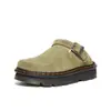 Meias Pantufas Dr Martin ZebZag Masculinas e Femininas Slip-on Veludo Envolventes Sapatos Muller Sandálias Casuais Modernas de Solado Grosso