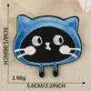 Parche Bordado por Computadora Serie de Animalitos Lindos de Dibujos Animados Gatito Accesorios Accesorios para Ropa Pegatinas de Tela Autoadhesivas