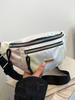 Riñonera Láser para Mujer Bolso de Hombro Cruzado Moda Mochila Impermeable Explosiva Transfronteriza Riñonera Monedero Bolso de Pecho