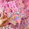 Mini cabeza de princesa en caja pinza pequeña de agarre flequillo pinza frente horquilla rota banda de goma para niños no lastima anillo para el pulgar venta al por mayor
