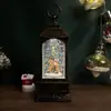 Linternas de Viento Transfronterizas, Nieve Cayendo, Muñecos de Nieve Brillantes, Adornos de Luces Navideñas, Linternas de Viento Navideñas Rellenas de Agua, Juguetes Navideños, Navidad