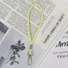 Huayang Estilo Casal Versátil Cor Contrastante Material PU Cordão para Celular Transversal Anti-Perda Pingente Criativo Moda Simples Pingente