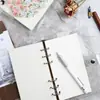 Carpeta Transparente de PVC Creativa Coreana, Cuaderno Planificador con Rayas de Cuadrícula Estilo Fresco, Cuaderno de Diario