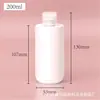 Botella de Aceite Esencial Plástico PET Botella con Tapa Flip-Top para Hidrosol 60/100/200/300/500ml Botella Dosificadora para Limpiador Facial Botella Vacía