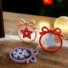 Kit de Manualidades Molde de Silicona para Colgantes Navideños de Resina y Cristal Árbol de Navidad Reno Copo de Nieve Guante de Nieve
