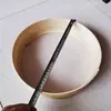 Cesta de Tamiz de Madera Encriptada Hecha a Mano Cesta de Superficie de Tamiz Granja Superficie de Tamiz Tamiz de Arroz Tamiz de Madera Cesta Redonda Tamiz de Harina Tamiz de Harina Madera