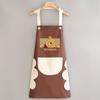 Avental impermeável de desenho animado da moda, roupa de trabalho especial para cozinha, à prova de óleo, estampa de cintura feminina, para uso doméstico