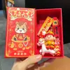 Ano do Cavalo Zodíaco Mascote Pônei Pingente Chaveiro Fofo Desenho Animado Boneca Decoração de Bolsa Presente Pequeno de Ano Novo