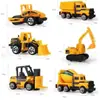 Vehículo de Ingeniería de Simulación de Aleación Excavadora Bulldozer Juguete Infantil Regalo de Cumpleaños Coche de Niño Transmisión en Vivo Educativo