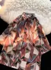 Camisa de Manga Corta con Estampado de Graffiti de Verano para Hombre, Venta Directa de Fábrica, Ajuste Holgado Versátil, Camisa Casual de Moda Estilo Coreano