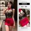 Lingerie Sexy, Secretária de Abstinência na Cama, Saia de Cintura Baixa, Uniforme, Pijama Estilo Luxúria Pura, Não Precisa Tirar, Traje de Meia-Noite para Menina Curvilínea