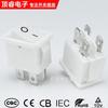 Interruptor Branco de 4 Pinos em Forma de Barco Kcd1-104 Interruptor Basculante Quatro Pinos Duas Velocidades Impresso Preto O- Interruptor de Alimentação