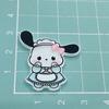 Sanrio Glitter Fino Desenho Animado Fofo Estilo K Kuromi Broche Patch de Acrílico Ímã de Geladeira Acessórios de Joias para Cabelo