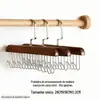 Multi-funcional oito ganchos cabide de madeira maciça camisola sutiã tie bag armazenamento secagem fábrica de cabide de madeira doméstico