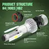 Ventas directas de fábrica luces LED para coche S2 bombilla grande led luces de coche modificadas explosiones H7H4H8H11 coche modificado