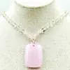Pendente Pacífico Jaspe Jade Branco Esmeralda Pingente de Paz Colar Corrente de Suéter Transfronteiriça Colar Longo