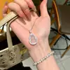 Nuevo Collar de Calabaza de Calcedonia Blanca Natural Estilo Chino para Mujer, Cadena para Clavícula de Tendencia Nacional de Fortuna y Prosperidad, Sensación de Lujo Ligero de Alta Gama, Regalo de Año Nuevo