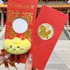 Año del Caballo Pegatina Dorada para Teléfono Creativa Cultural Sobre Rojo Oro Puro 999 Pegatina para Teléfono Hazte Rico al Instante Sobre Rojo de Año Nuevo Pequeño Regalo
