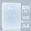 Carpeta para Partituras Musicales Serie Dopamina Tamaño A4 Se Puede Modificar, No Reflectante, Páginas Interiores Transparentes, Partitura de Piano, Carpeta Multifuncional, Partitura de Piano