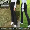 Calça Esportiva Feminina para Outono/Inverno 2026, Estilo Coreano, Moda, Micro Flare, Cintura Elástica, Cintura Alta, Emagrecimento