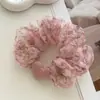 Goma para el pelo de estilo coreano, nuevo diseño de corazón con estampado floral a cuadros, accesorio vintage de alta gama para moño, coleta para mujeres