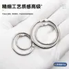 Anillos metálicos de encuadernación abiertos para journaling y almacenamiento de tarjetas, anillos de libro desmontables, cierres circulares metálicos DIY